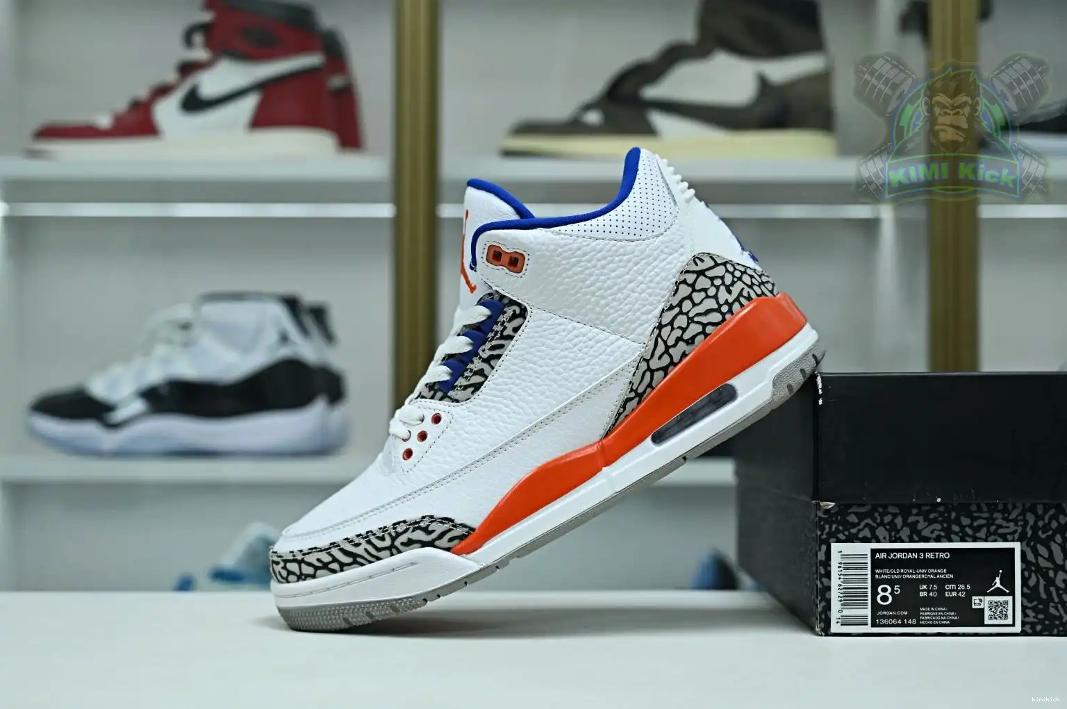 JORDAN 'KNICKS' AIR 3 Kimikick RETRO 0528